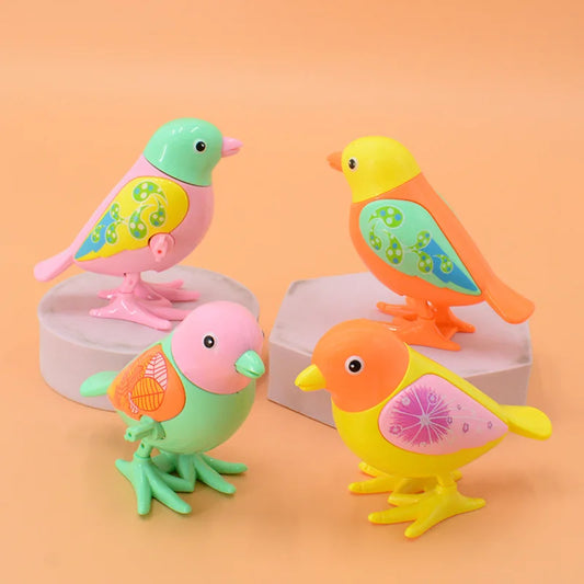 Windup Clockwork Magpie Bird Toy Multi