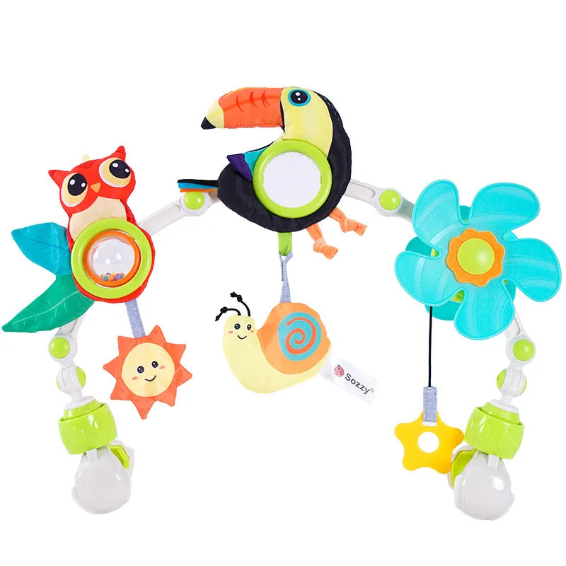 Baby Stroller Arch Mobile Musical Toy Toucan