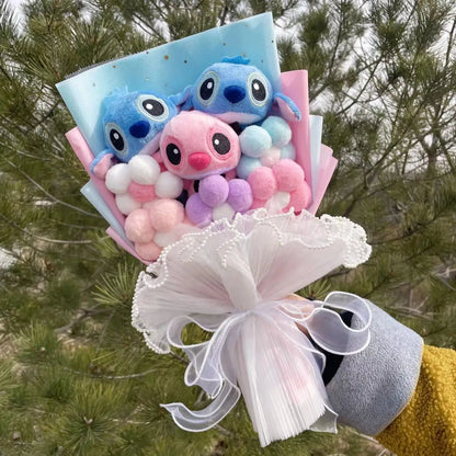 Plush Teddy Bear Flower Stuffed Toy Gift Bouquet