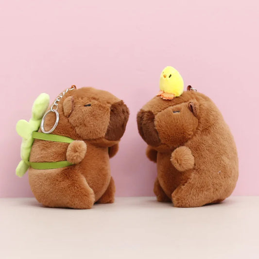 Plush Capybara Stuffed Keychain Toy - 12-15cm