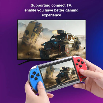Gaminja X7 Handheld Game Console – 4.3" IPS Screen | Built-In 10,000 Retro Games | GBA, GBC, NES Compatible