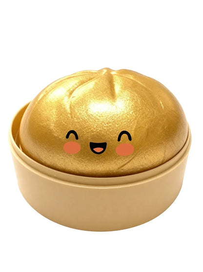 Ultra Rare Gold Glitter Dumpling Squishy – Sensory Stress Toy 3