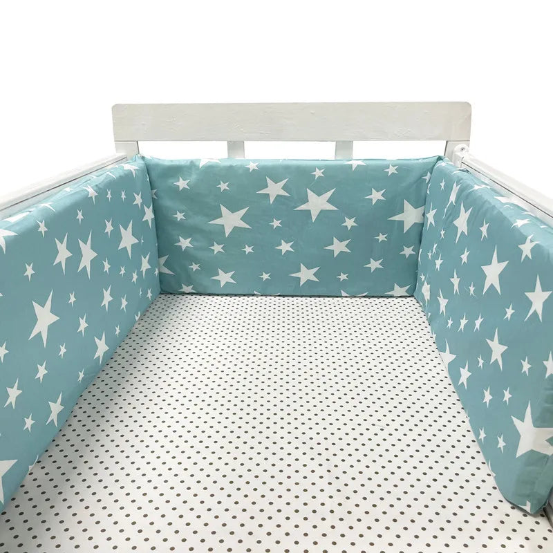 Baby Bumper Washable Crib Protector Red