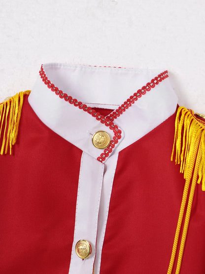 Boys/Girls Nutcracker Drum and Trumpet Team Costume (Age 4-12YRS)