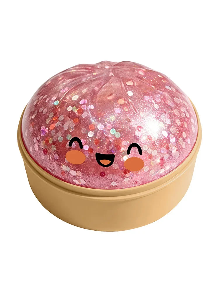 Ultra Rare Gold Glitter Dumpling Squishy – Sensory Stress Toy 1