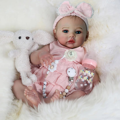 Realistic Reborn Baby Doll Soft Silicone Full Body - 48cm