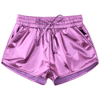 Girls Metallic Drawstring Shorts (Age 3-12 YRS)
