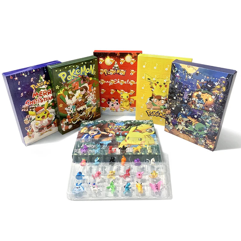 Pokémon Advent Calendar Box – 24-Piece Anime Figure Set | Pikachu, Charizard & More