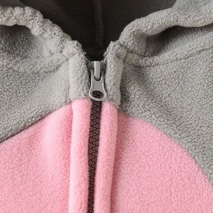 Baby Hooded Elephant/Monkey Sleeveless Zipper Romper (Age 9M-3 YRS)
