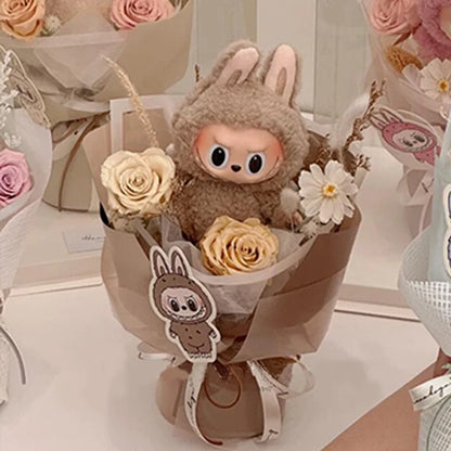 Plush Labubu Doll Flower Gift Bouquet