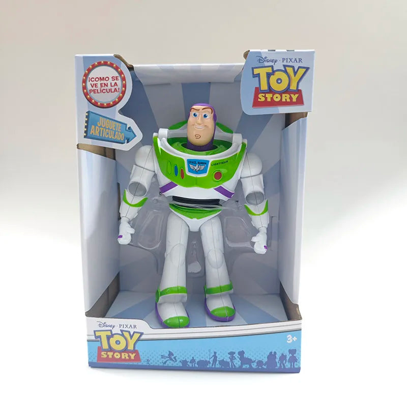 Toy Story Buzz Lightyear Action Figure – Poseable Model Toy | Pixar-Inspired Robot Doll Multicolor Buzz Lightyear