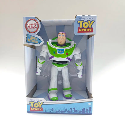 Toy Story Buzz Lightyear Action Figure – Poseable Model Toy | Pixar-Inspired Robot Doll Multicolor Buzz Lightyear