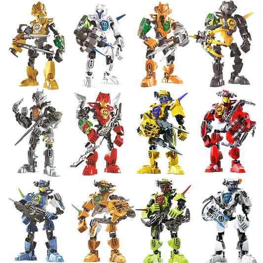 Building Blocks Hero Factory Star Figures DIY 12 Pack Set