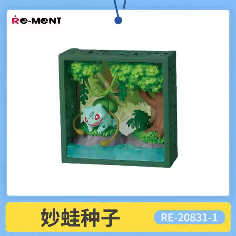 Re-Ment Pokémon Frame Deep Woods Mini Figure Blind Box – Forest Scene Collectibles | 6 Styles