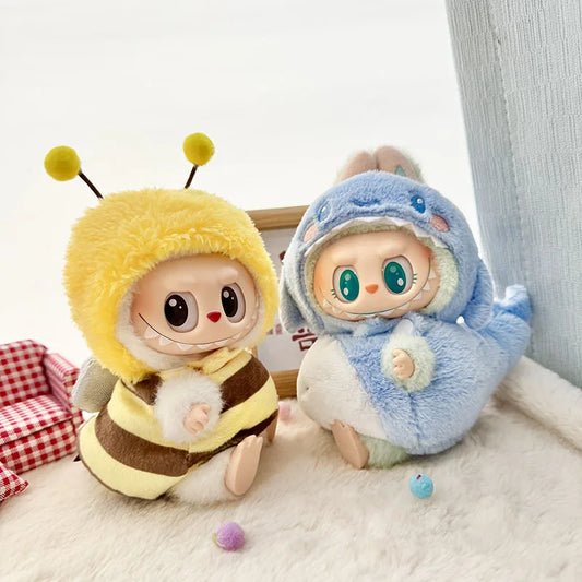 Clothes For Labubu Doll Bee Dinosaur Shark Accessories - 15-17cm