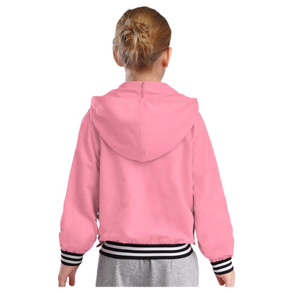 Girls Metallic Shiny Sequins Hooded Jacket (Age 6-16 YRS)