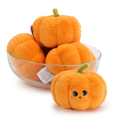 Plush Orange Pumpkin Stuffed Toy - 10cm