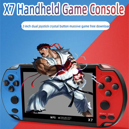 Gaminja X7 Handheld Game Console – 4.3" IPS Screen | Built-In 10,000 Retro Games | GBA, GBC, NES Compatible