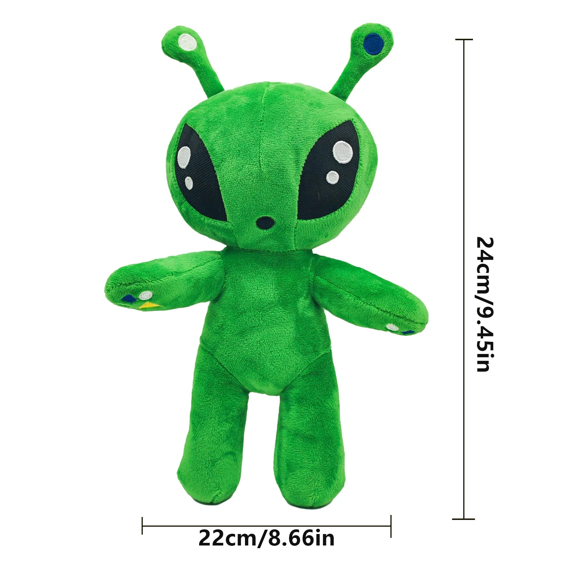 Plush Green Alien Stuffed Toy - 24cm Green