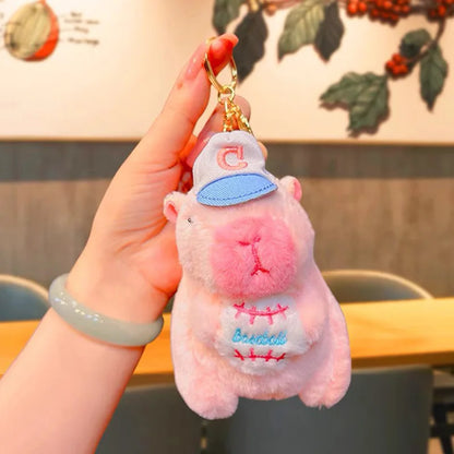 Plush Capybara Stuffed Keychain Toy - 12-15cm