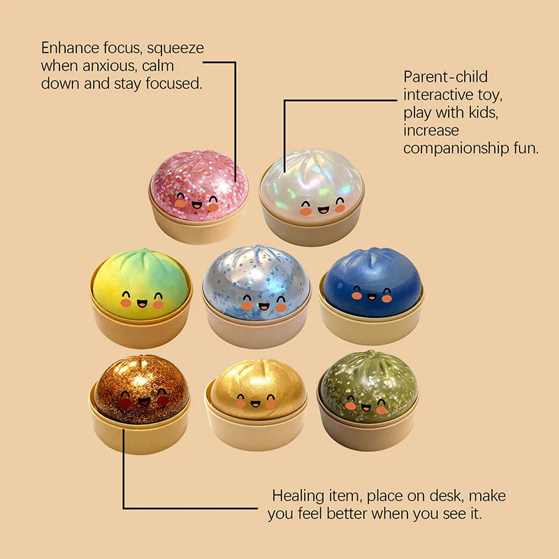 Squishy Dumpling Fidget Toy – Soft Slow‑Rebound Sensory Stress Ball