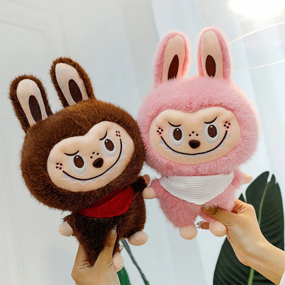 Plush Labubu Stuffed Toy & Labubu Exciting Macaron Pendant - 35cm