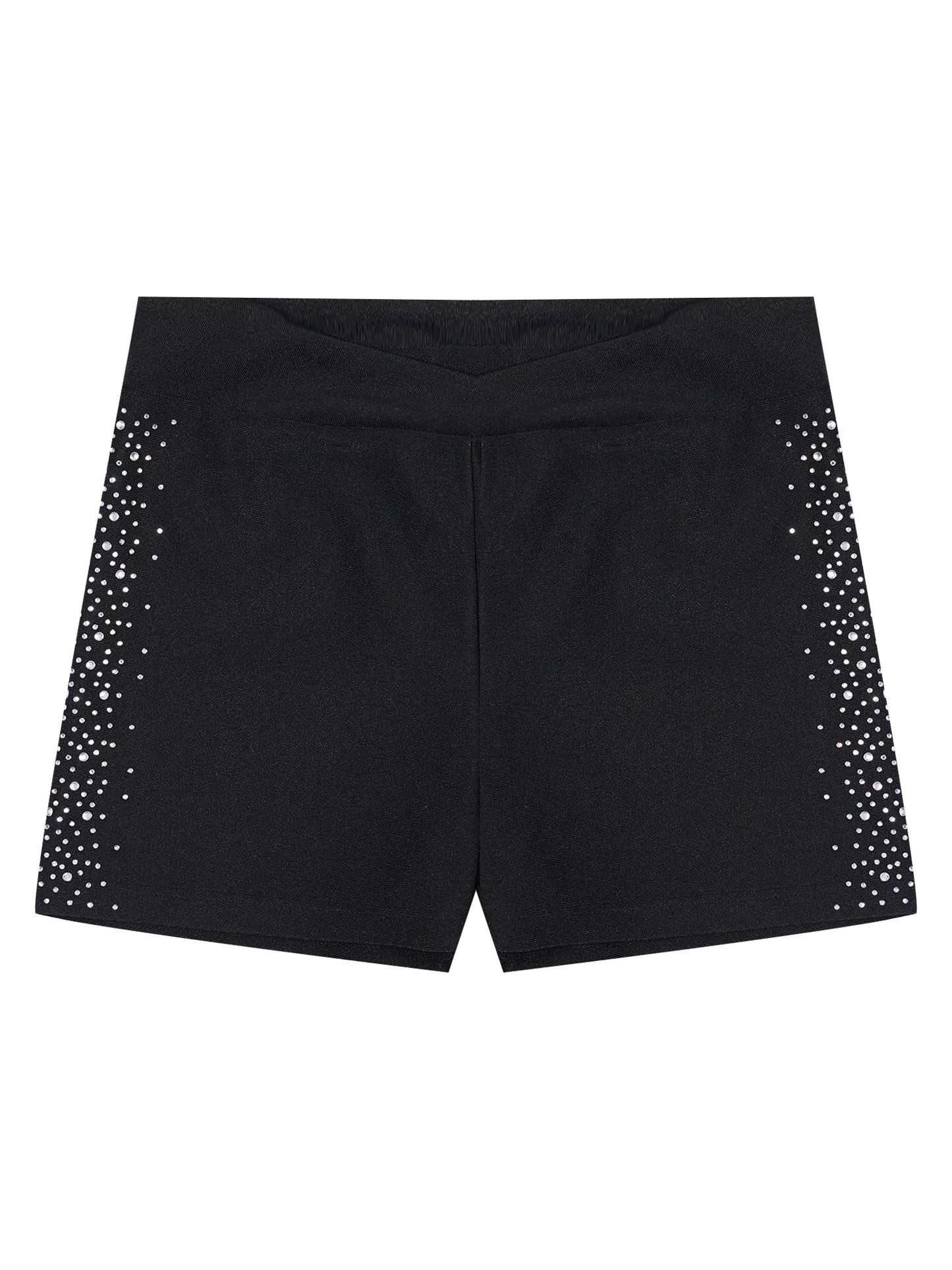 Girls Rhinestones Dance Shorts (Age 4-16 YRS)