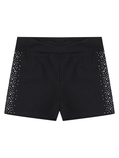Girls Rhinestones Dance Shorts (Age 4-16 YRS)