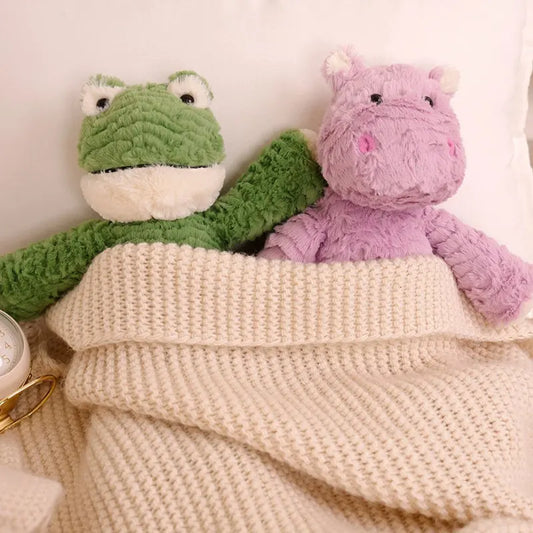 Plush Rabbit Hippo Elephant Frog Stuffed Toy - 35cm