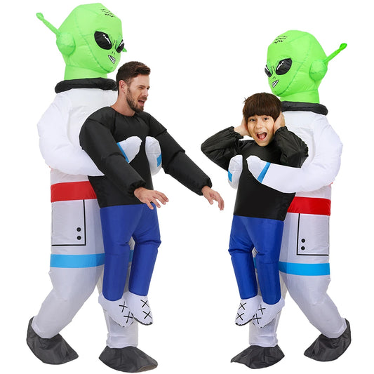 Adult Astronaut ET Alien Funny Inflatable Costume