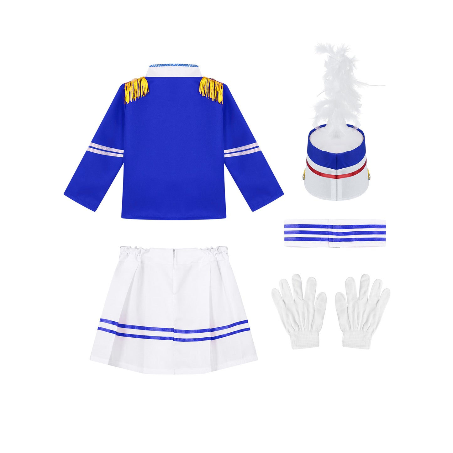 Boys/Girls Nutcracker Drum and Trumpet Team Costume (Age 4-12YRS)