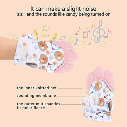 Baby Teething Silicone Mittens