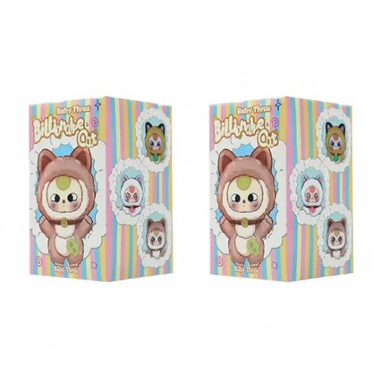 Baby Three Billionaire Lucky Cat Series – Blind Box | Cute Fortune Cat Collectible Figures Random 2pcs
