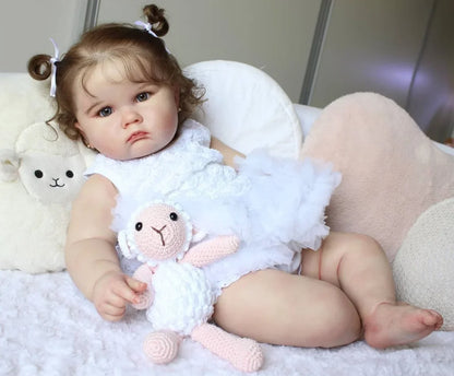 Reborn Baby Girl Realistic Silicone Doll - 60cm