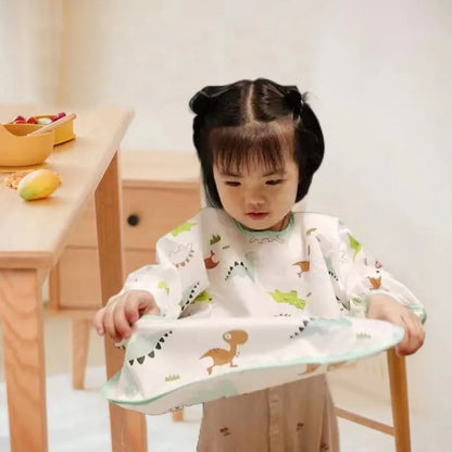Baby Waterproof Long Sleeve Apron