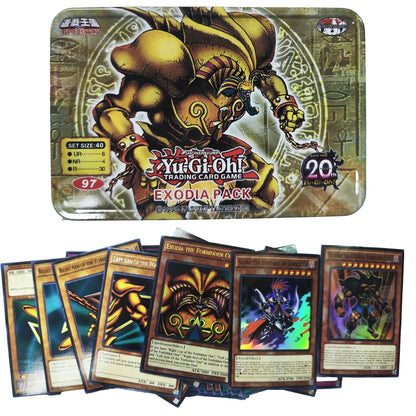 Yu-Gi-Oh! Exodia Pack – English Holographic Duel Card Set with Golden White Dragon & Tin Box | Collector’s Edition style18-40sheets
