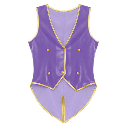Boys Medieval Renaissance Tailcoat Vest Costume (Age 6-16YRS)
