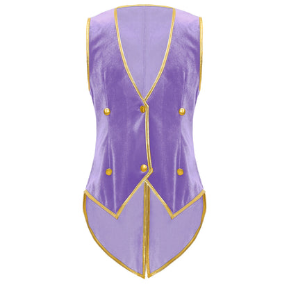 Boys Medieval Renaissance Tailcoat Vest Costume (Age 6-16YRS)