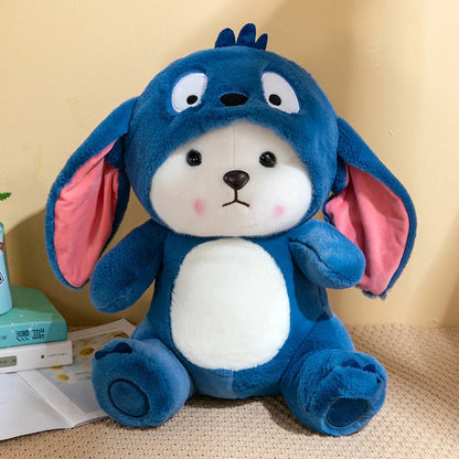 Transforming Animal Costume Teddy Bear Plush | Panda, Red Hood, Blue & Pink Creatures - 50cm Stich Bear