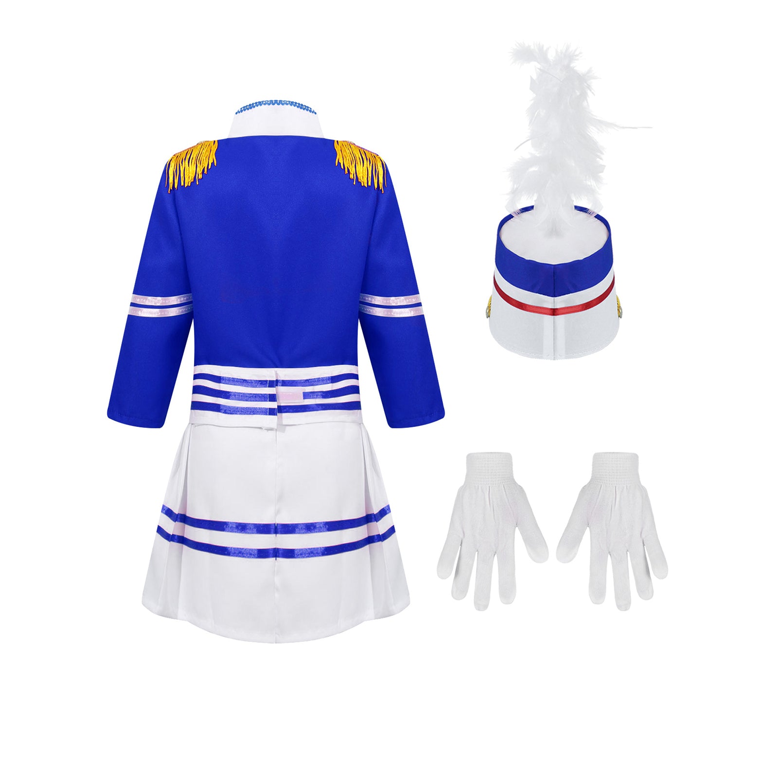 Boys/Girls Nutcracker Drum and Trumpet Team Costume (Age 4-12YRS)