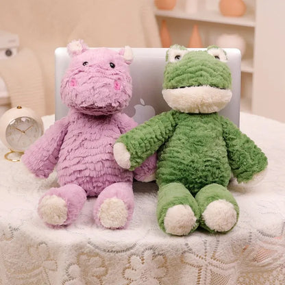 Plush Rabbit Hippo Elephant Frog Stuffed Toy - 35cm