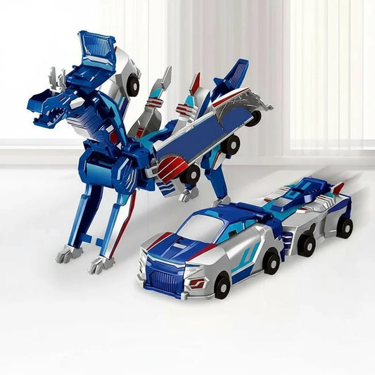 Unicorn Transformer Magic Car Toy – 2-in-1 Magnetic Collision Vehicle | DIY Transforming Robot