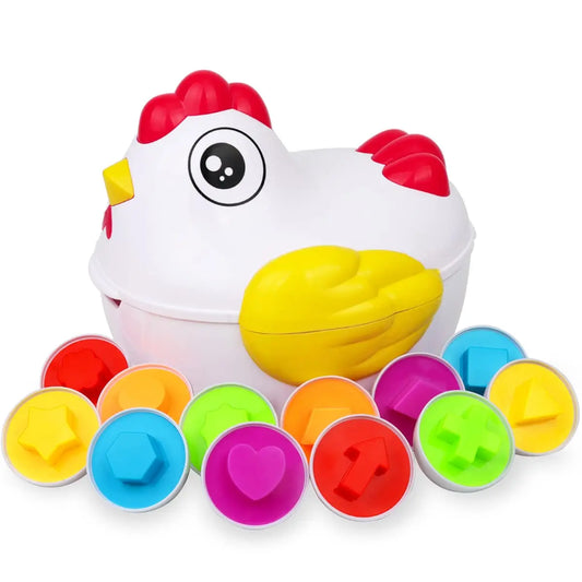 12 Matching Eggs Montessori Sensory Baby Toy