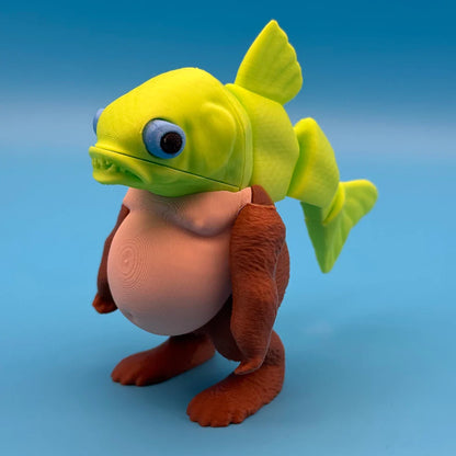 Italian Brainrot Collectible Figures – Tung Tung Tung Sahur & Tralalero Tralala | Meme Desk Toys Carp