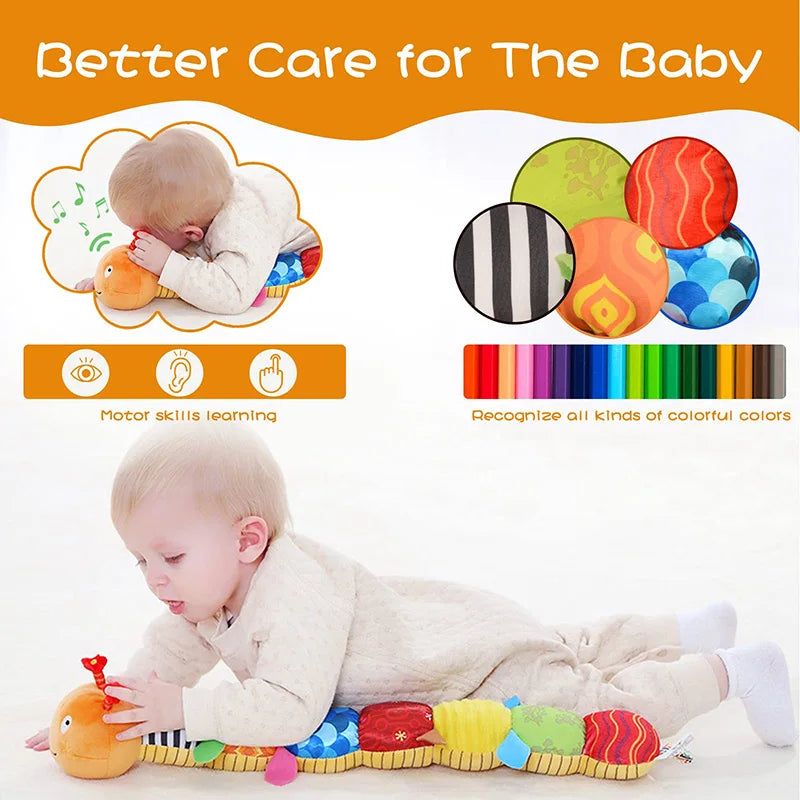 Baby Rattle Musical Caterpillar Worm Soft Plush Toy - 60CM