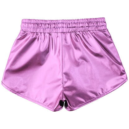 Girls Metallic Drawstring Shorts (Age 3-12 YRS)