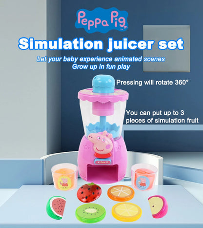 Peppa Pig – Simulated Juicer Pretend Play Blender Toy with Fruit Pieces | Kids Roleplay Kitchen Set