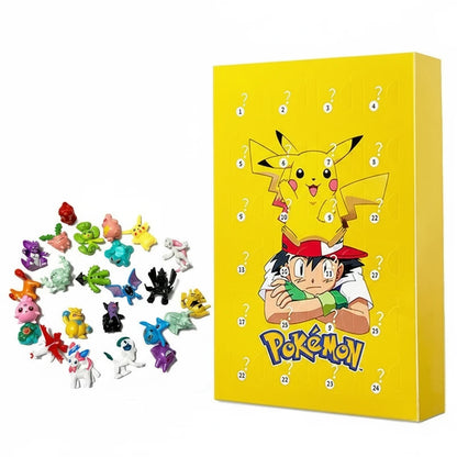 Pokémon Advent Calendar Box – 24-Piece Anime Figure Set | Pikachu, Charizard & More Multicolor 3