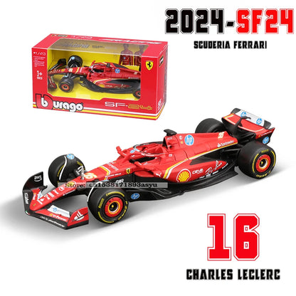 Bburago 1:43 P2 British GP Mclaren F1 MCL60 2023 #4 Lando Norris #81 Oscar Piastri Alloy Car Die Cast Model Toy Collectible 2024 SF24-16