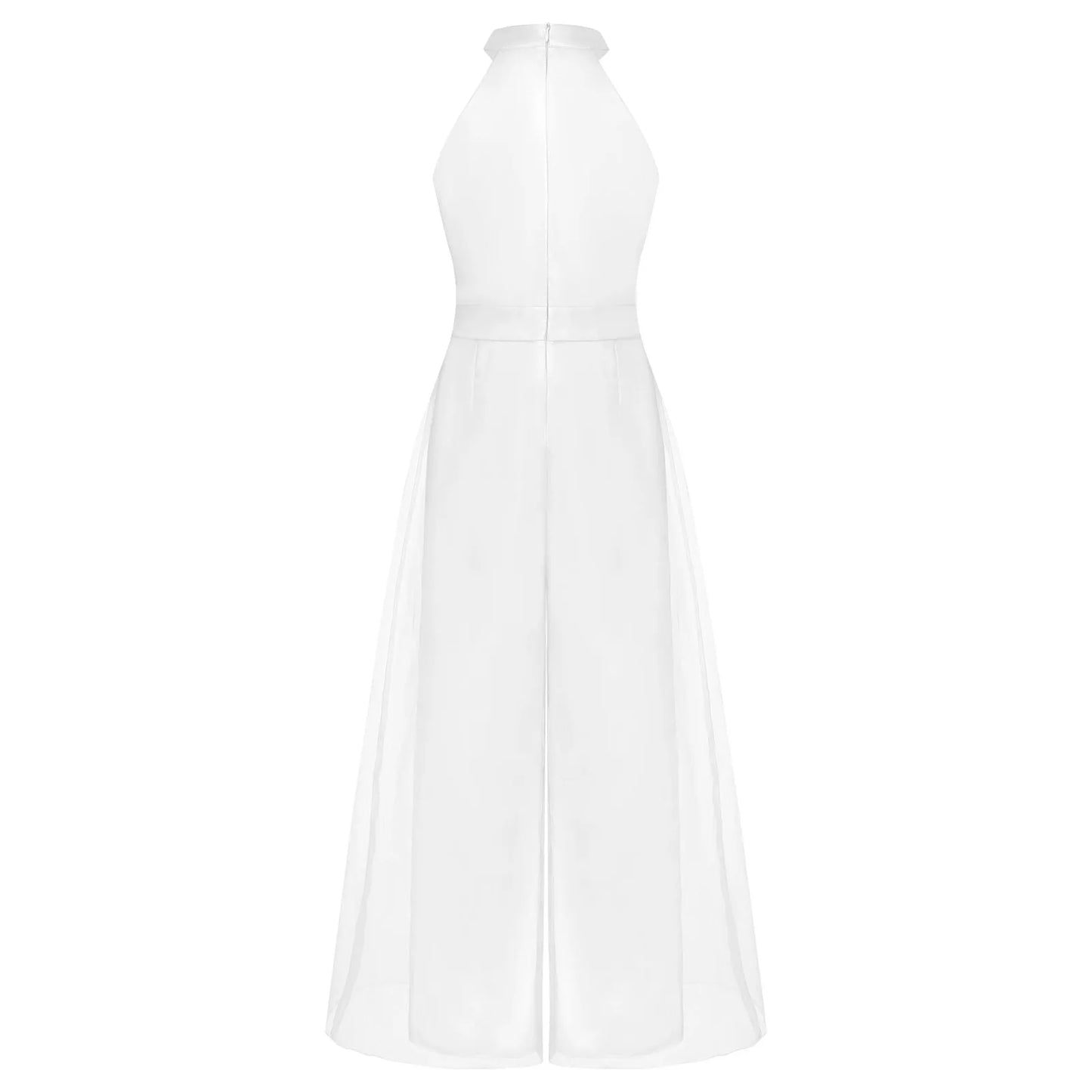 Girls Halter Neck Sleeveless Wide Leg Jumpsuit (6-14 YRS)